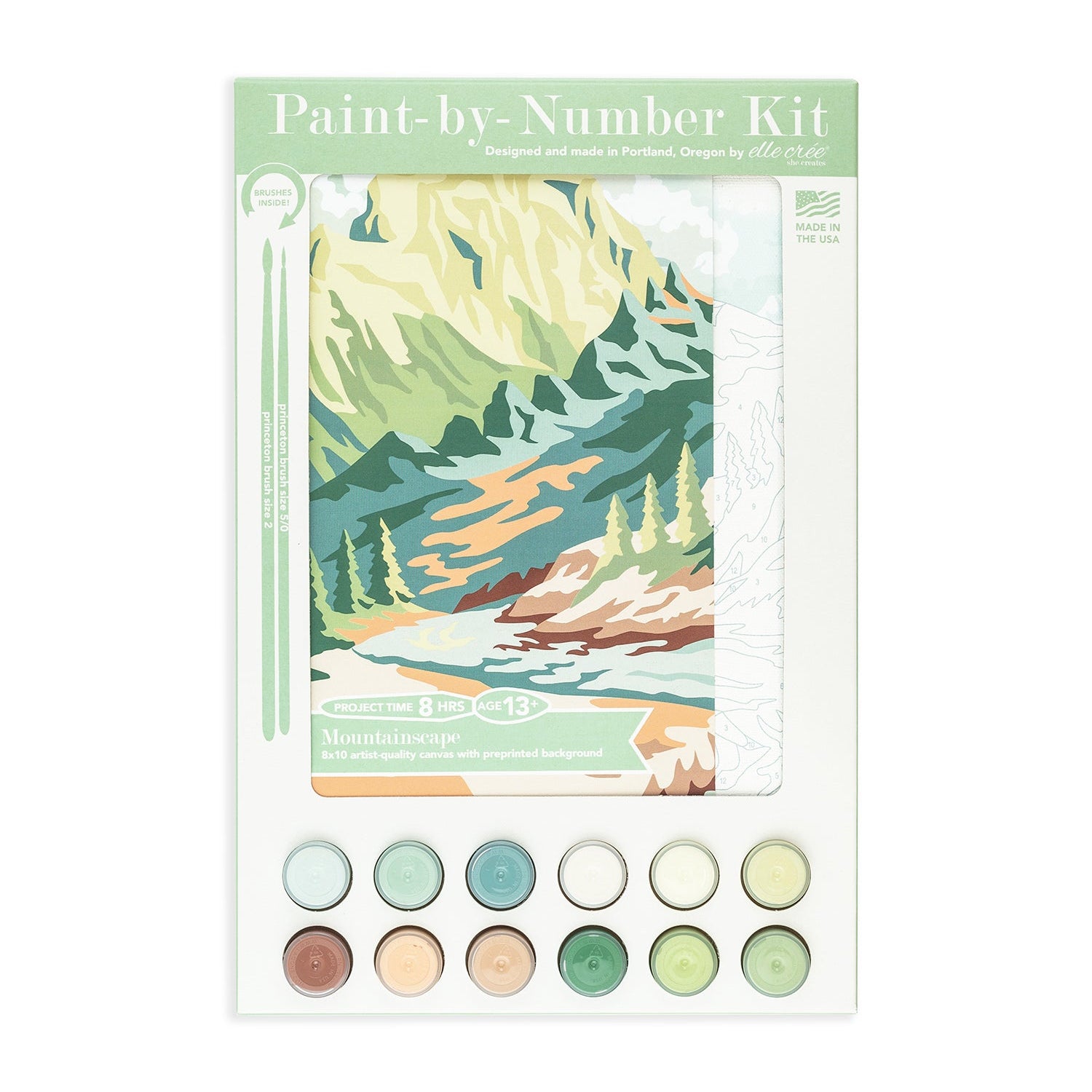 Mountainscape | 8x10 paint-by-number kit