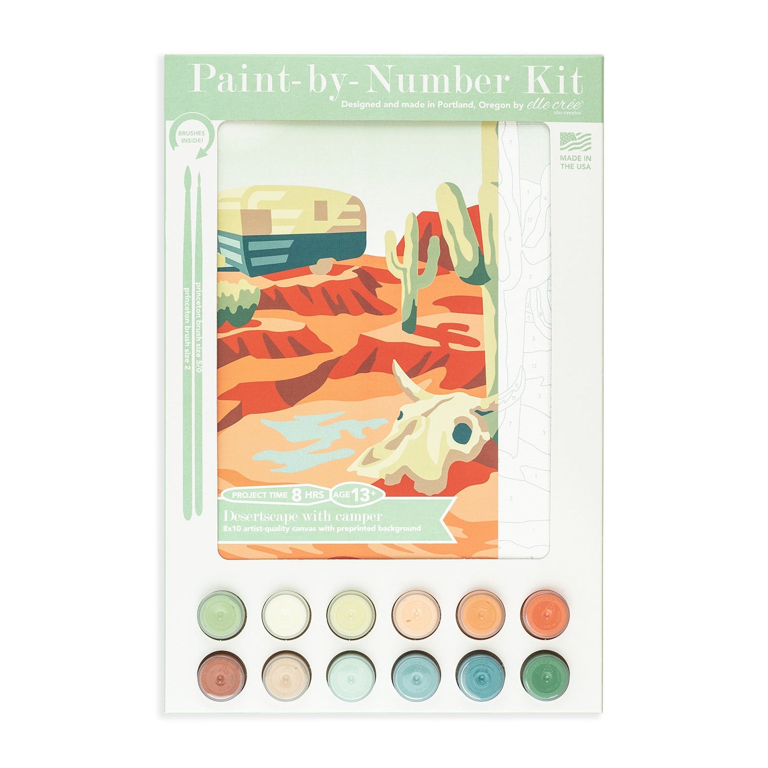 Desertscape | 8x10 paint-by-number kit