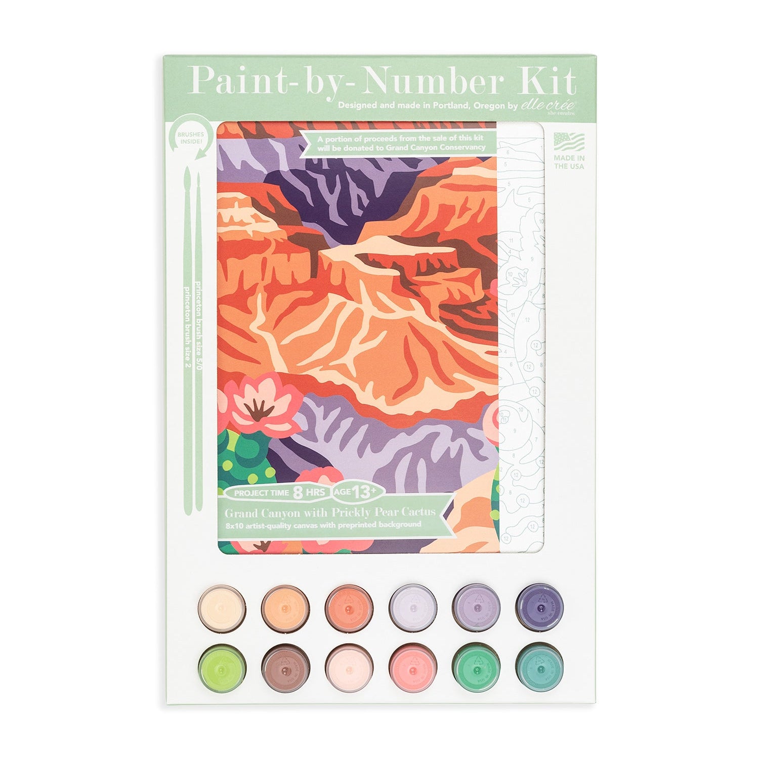 Grand Canyon National Park | 8x10 paint-by-number kit