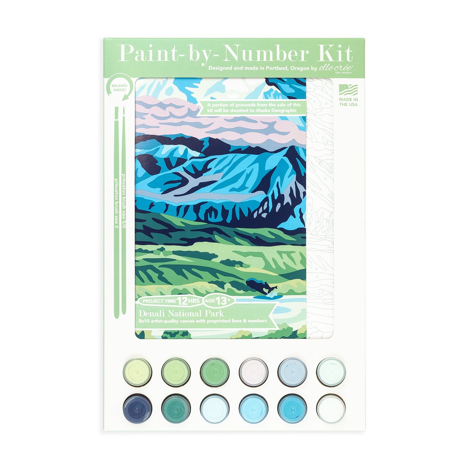 Denali National Park | 8x10 paint-by-number kit