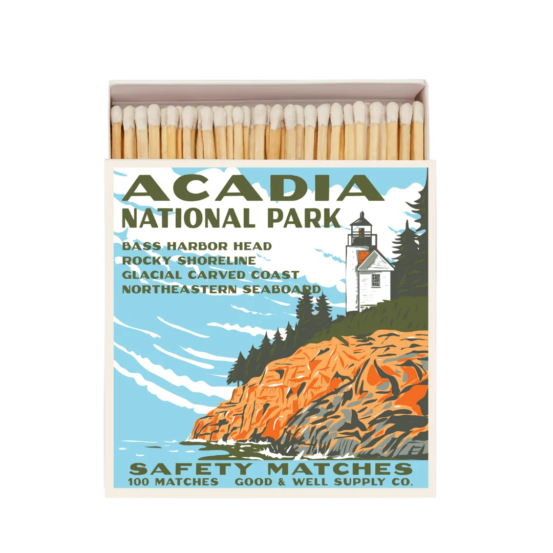 Acadia Vintage National Park Cabin Matches