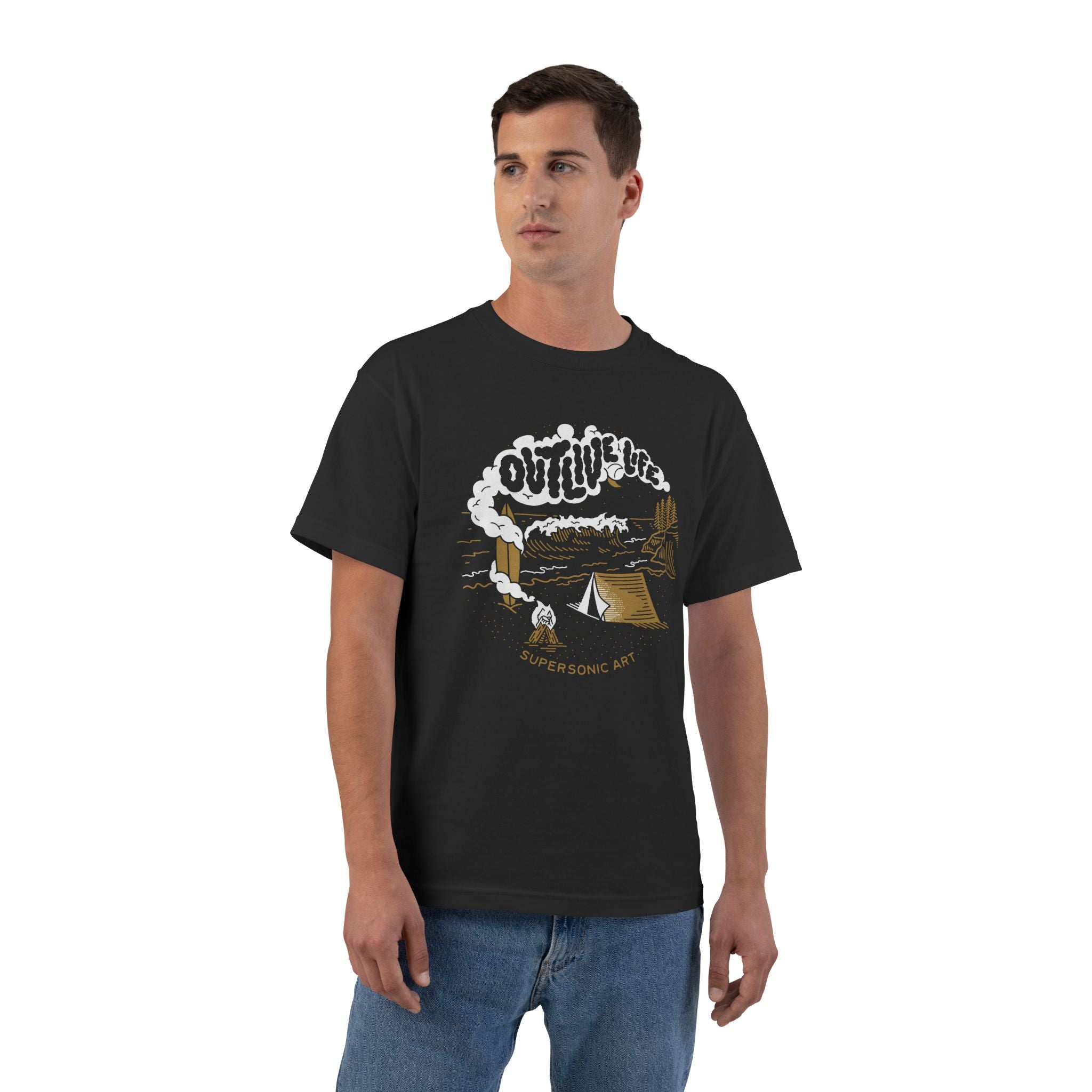 Supersonic Art's Outlive Life™ Beach Tee