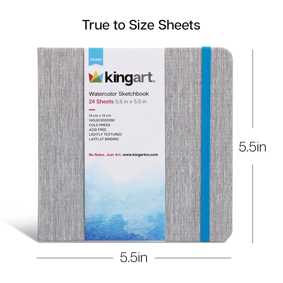 Watercolor Paper Sketchbook 5.5x5.5 24 Pages