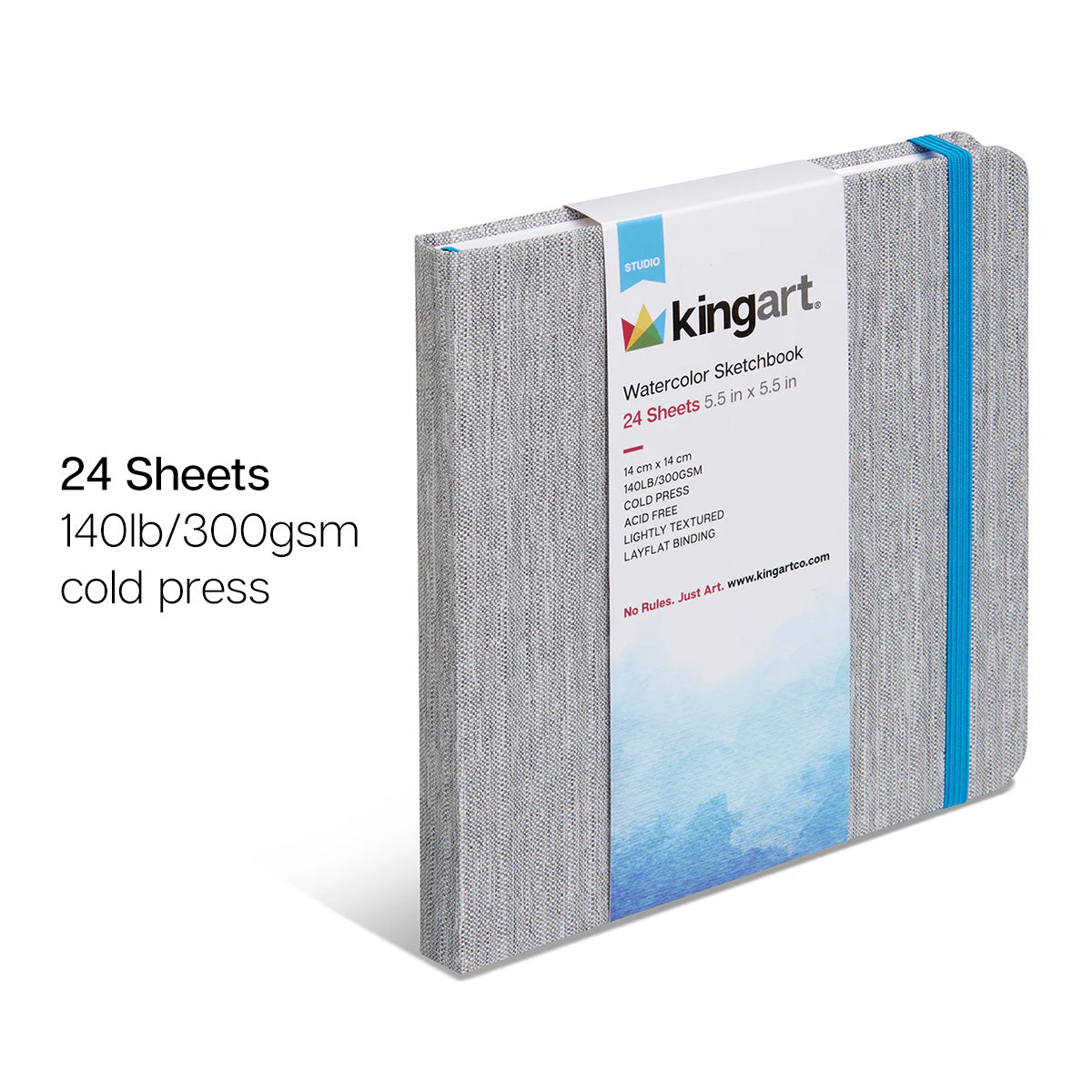 Watercolor Paper Sketchbook 5.5x5.5 24 Pages