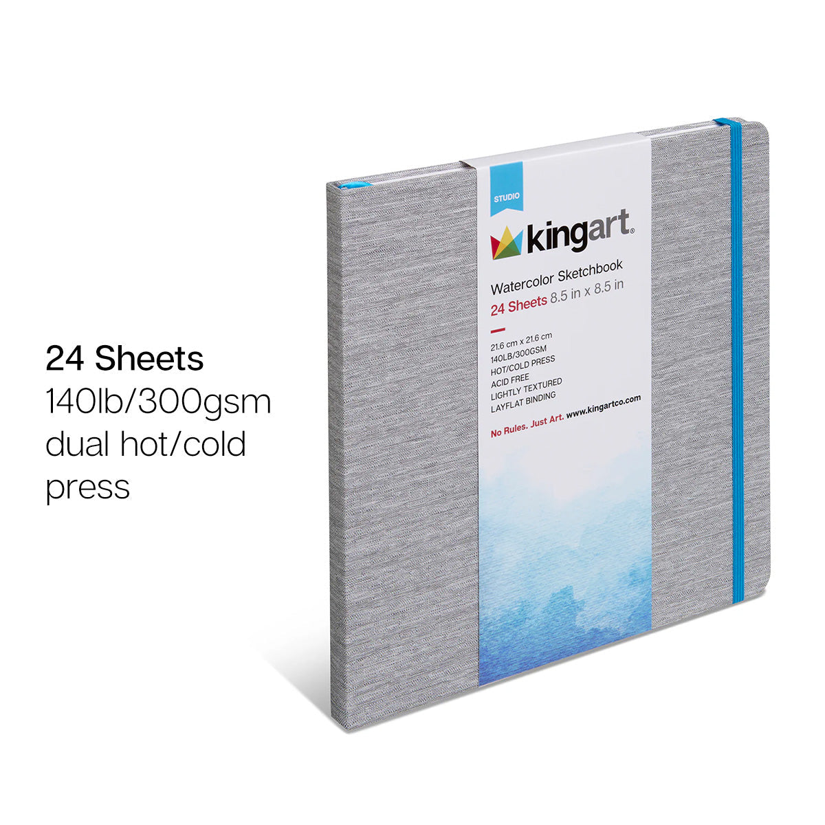 Watercolor Paper Sketchbook 8.5x8.5 24 Pages