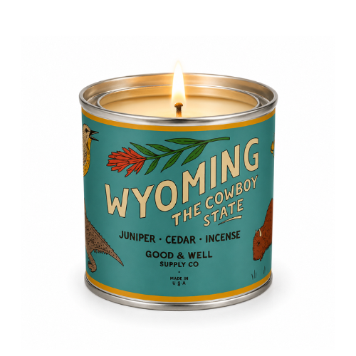 Wyoming State Candle