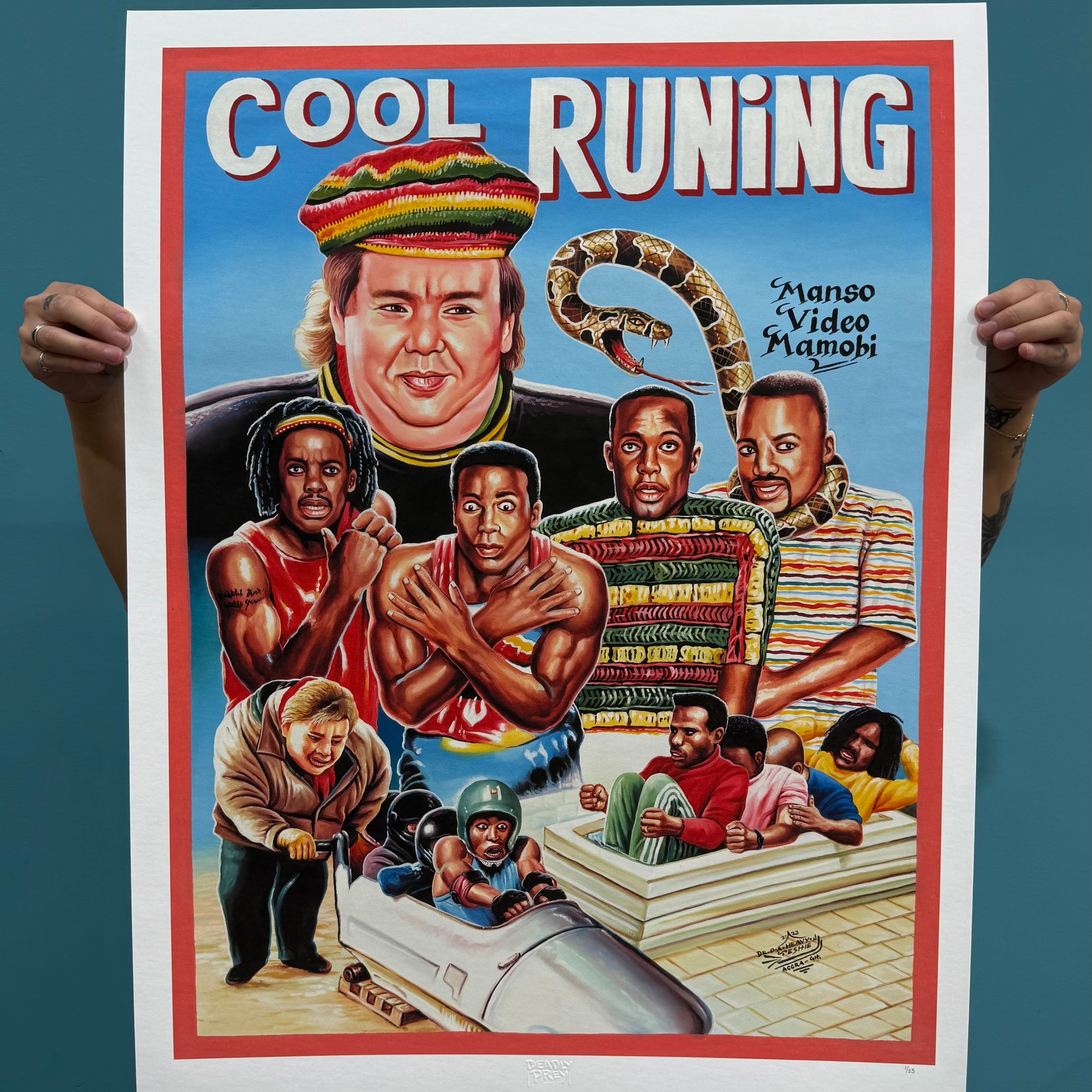 Cool Runnings - Limited Edition Archival Giclée Print from Static Medium by Heavy J