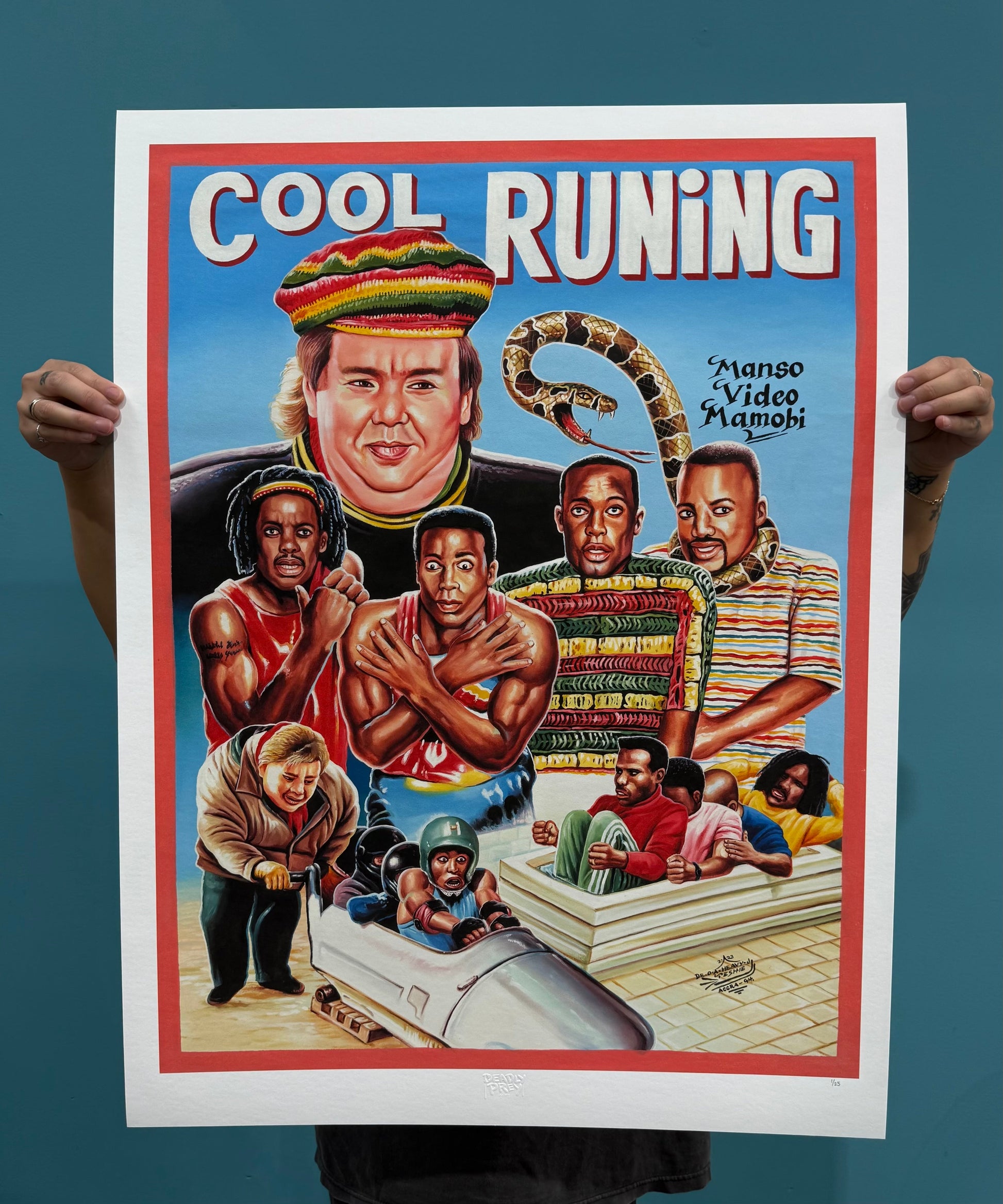 Cool Runnings - Limited Edition Archival Giclée Print from Static Medium by Heavy J