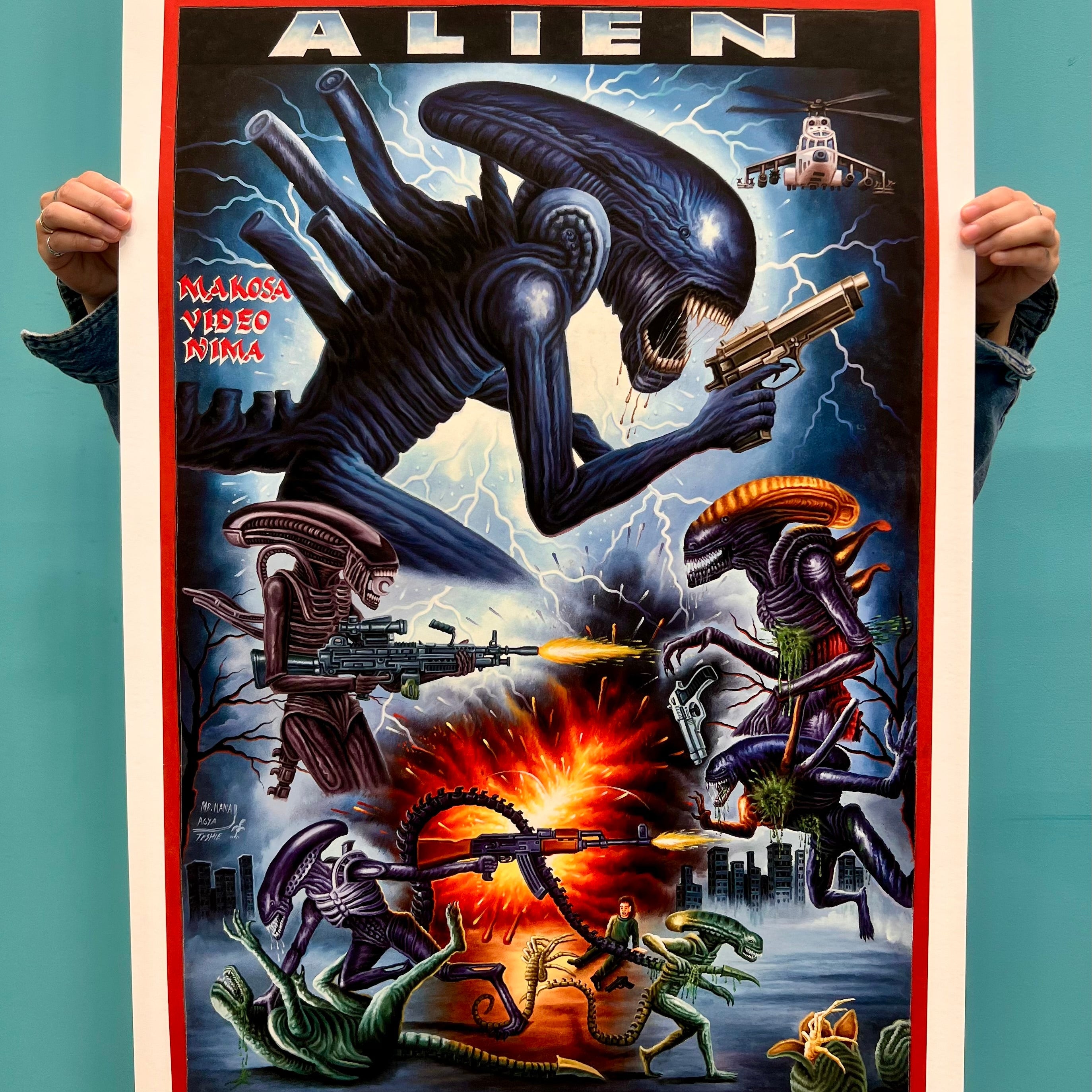 Alien - Limited Edition Archival Giclée Print from Static Medium by Mr. Nana Agyq