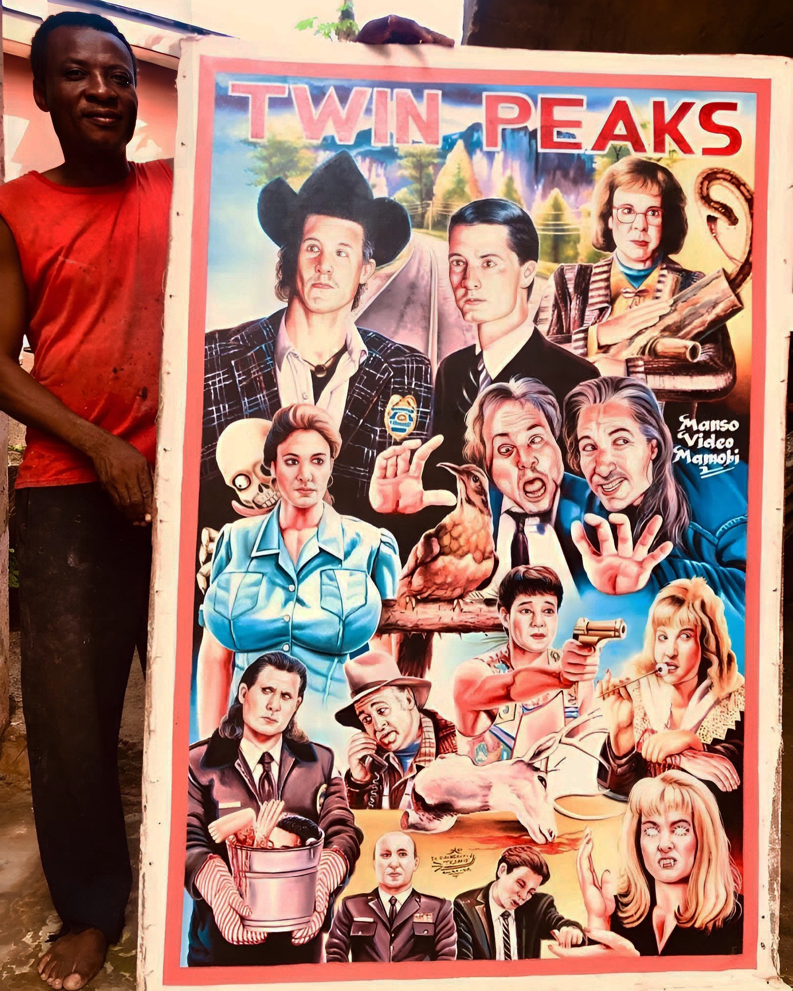 Twin Peaks - Limited Edition Archival Giclée Print from Static Medium by Heavy J