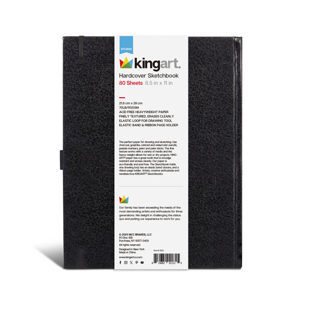 Hardcover Sketchbook 8.5x11 80 Pages