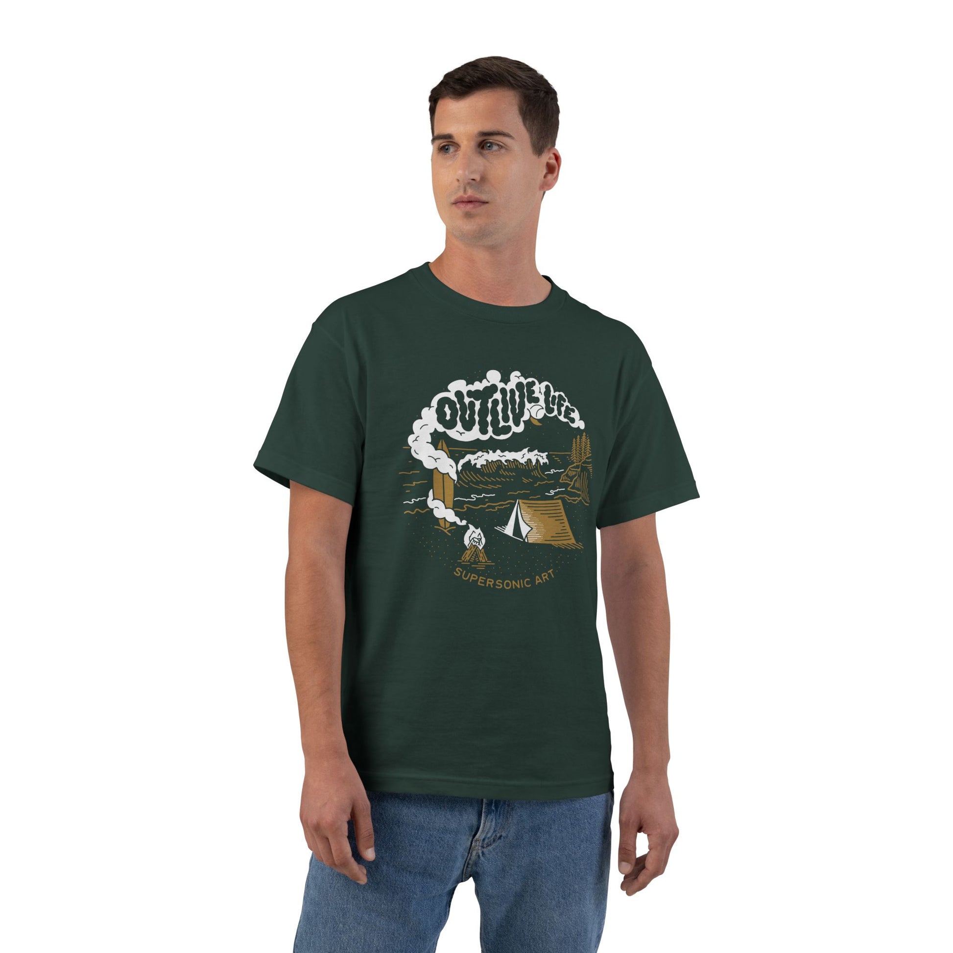 Supersonic Art's Outlive Life™ Beach Tee