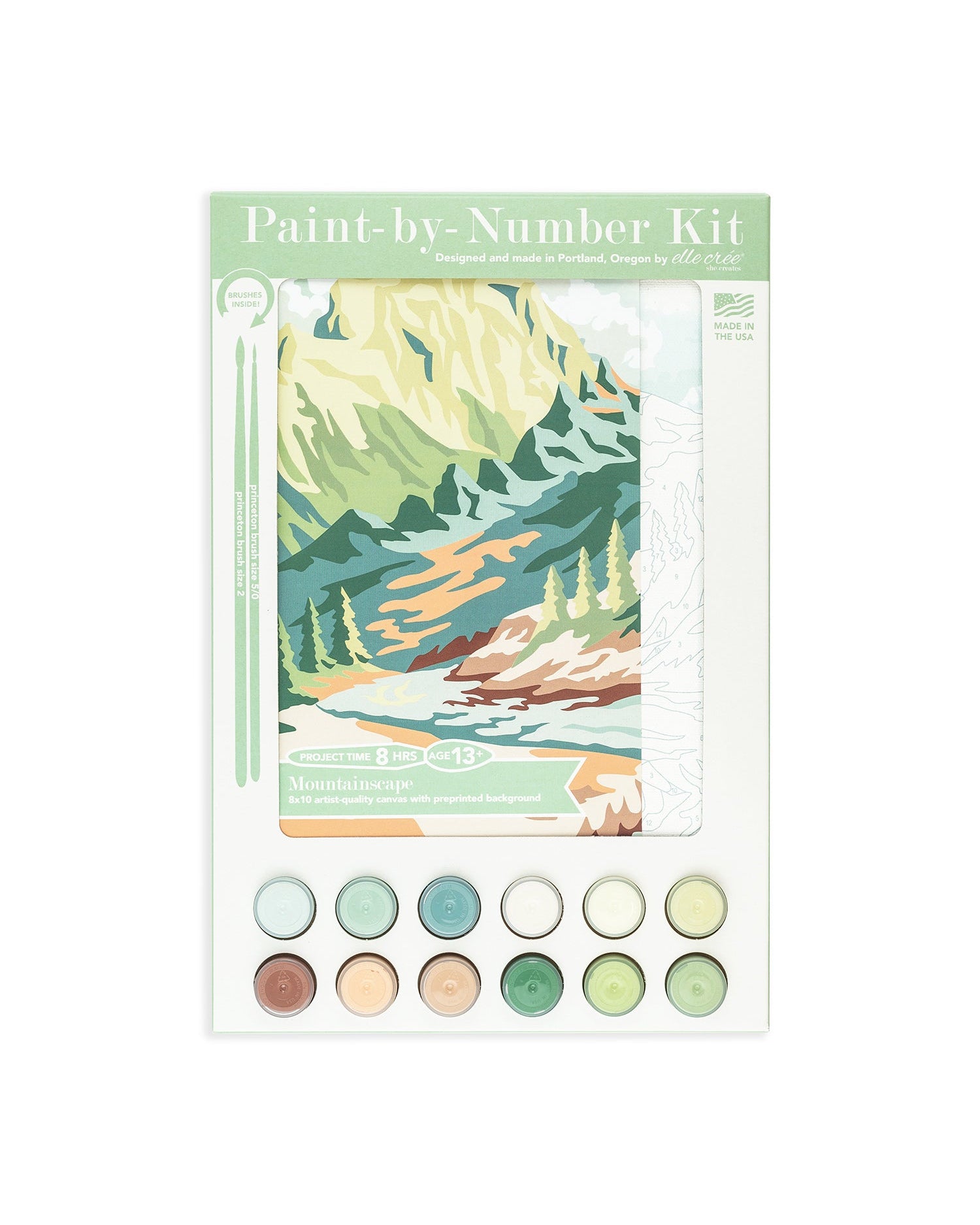 Mountainscape | 8x10 paint-by-number kit