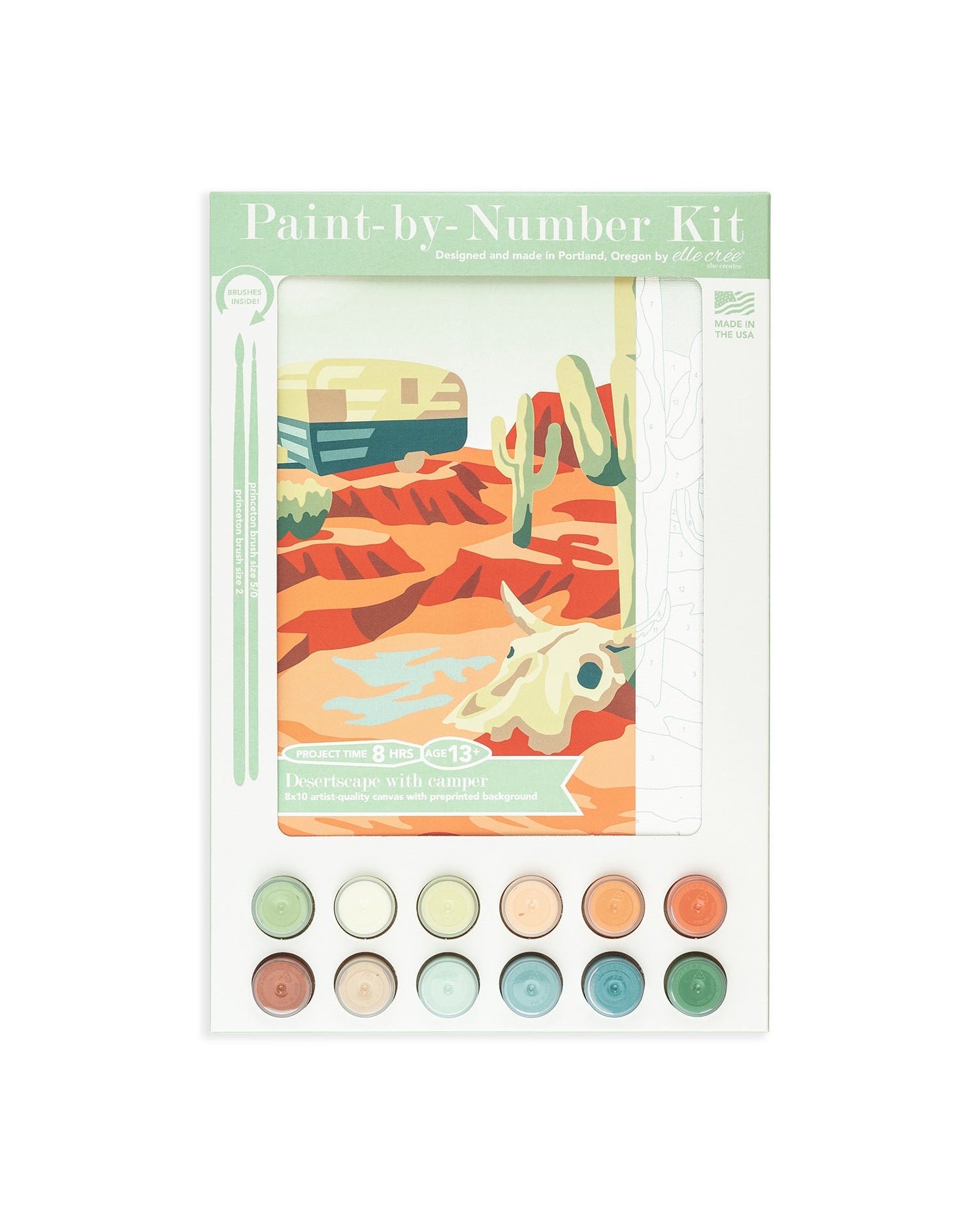 Desertscape | 8x10 paint-by-number kit