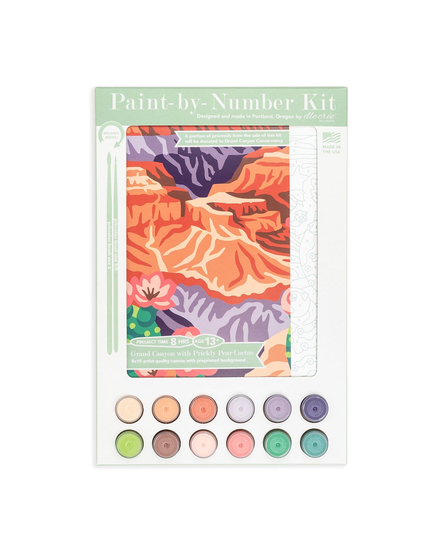 Grand Canyon National Park | 8x10 paint-by-number kit