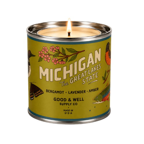 Michigan State Candle