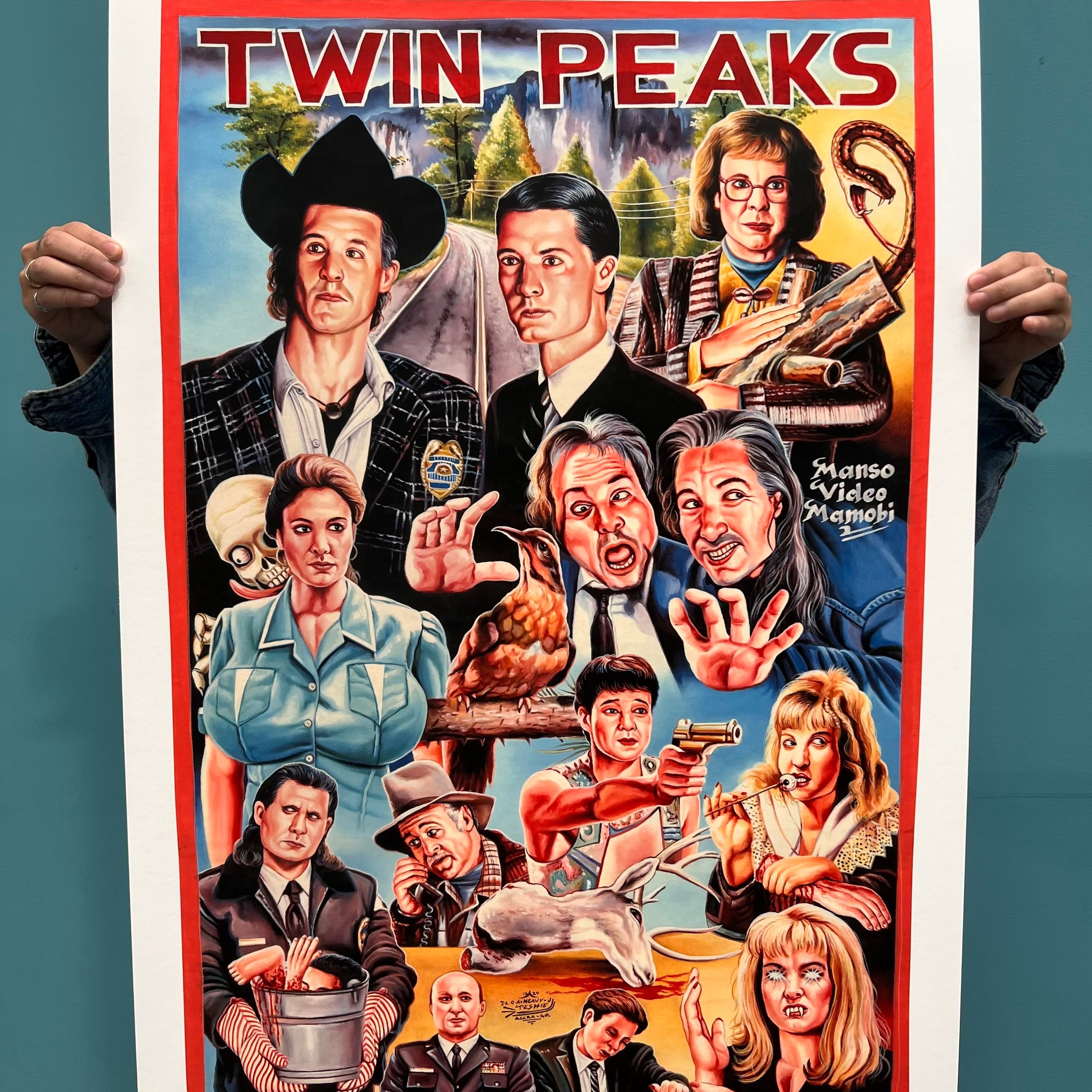 Twin Peaks - Limited Edition Archival Giclée Print from Static Medium by Heavy J
