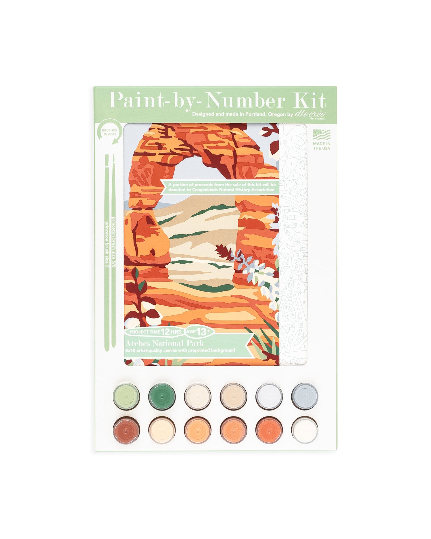 Arches National Park | 8x10 paint-by-number kit