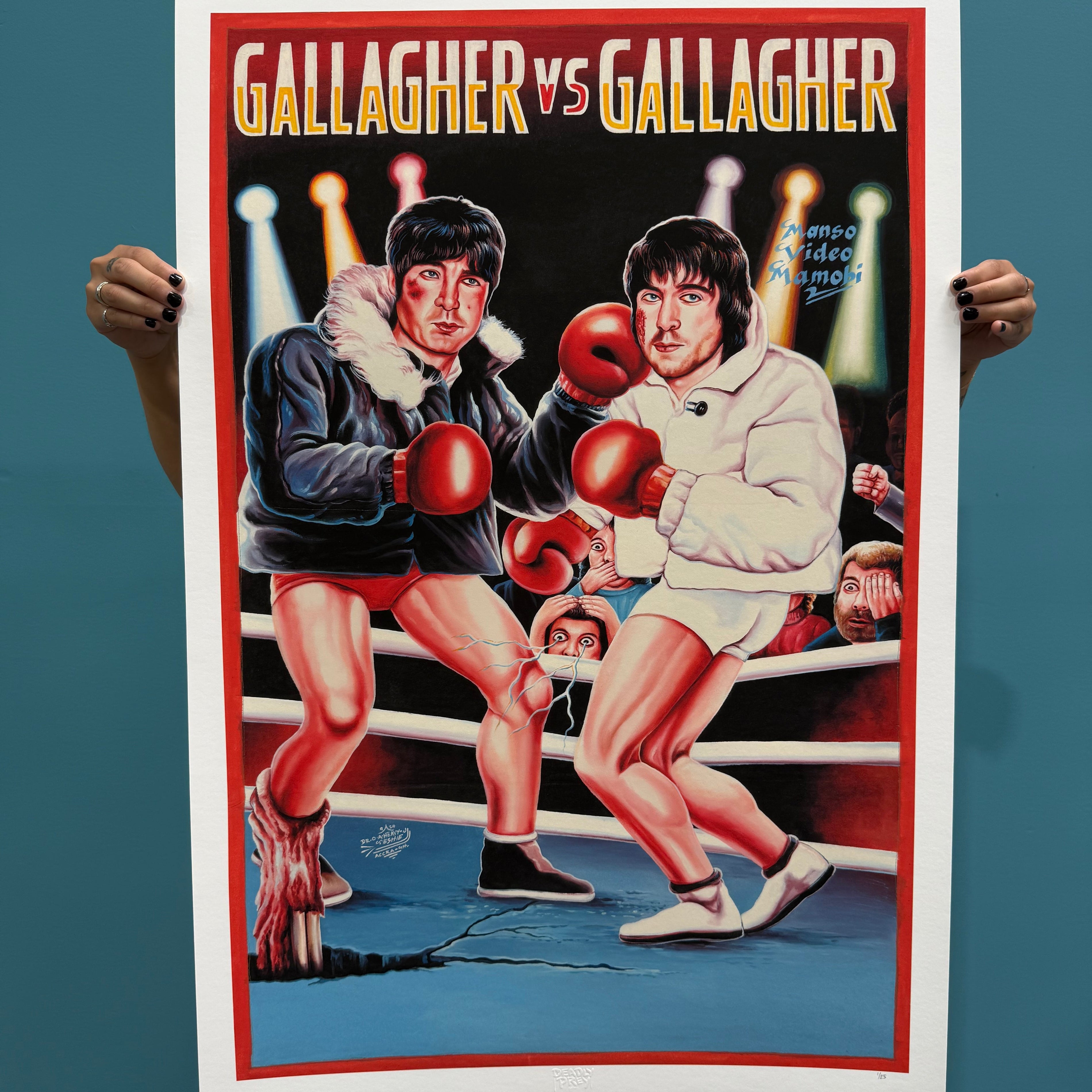 Gallagher Vs. Gallagher - Limited Edition Archival Giclée Print from Static Medium by Heavy J