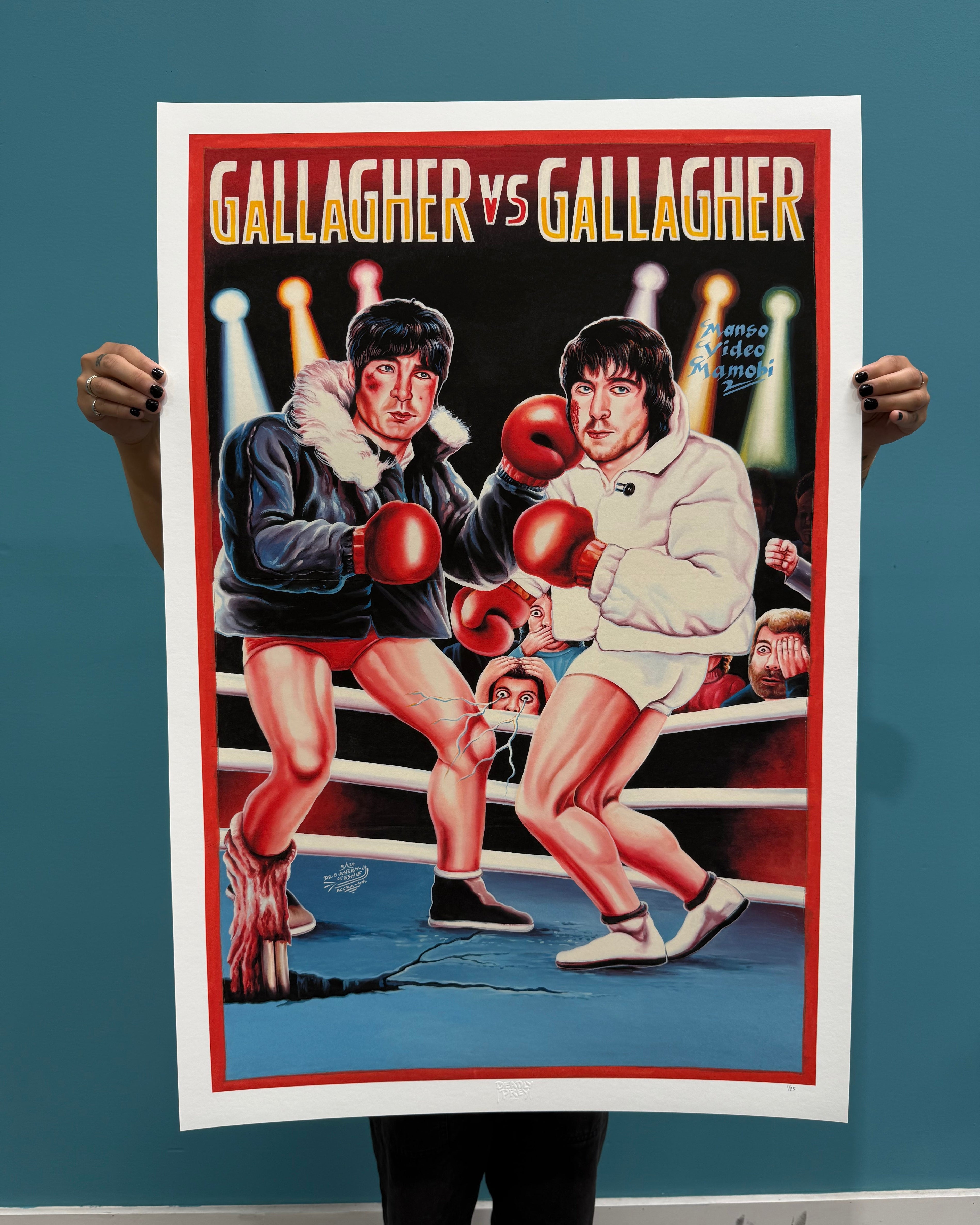 Gallagher Vs. Gallagher - Limited Edition Archival Giclée Print from Static Medium by Heavy J