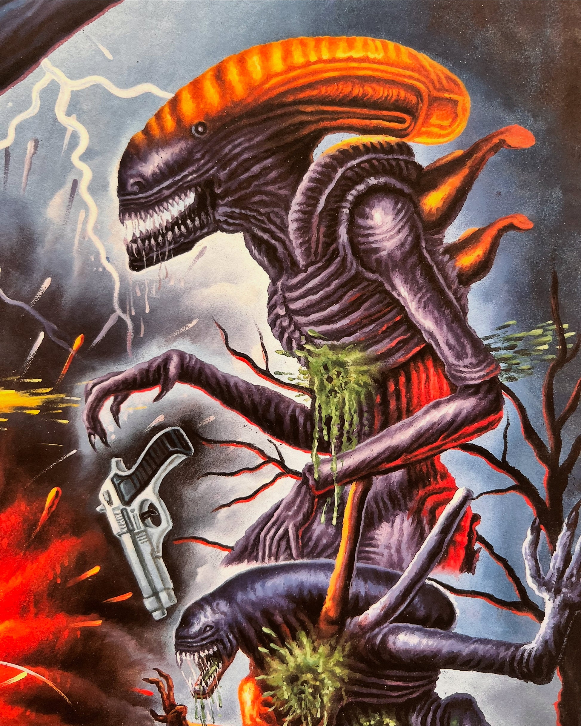 Alien - Limited Edition Archival Giclée Print from Static Medium by Mr. Nana Agyq