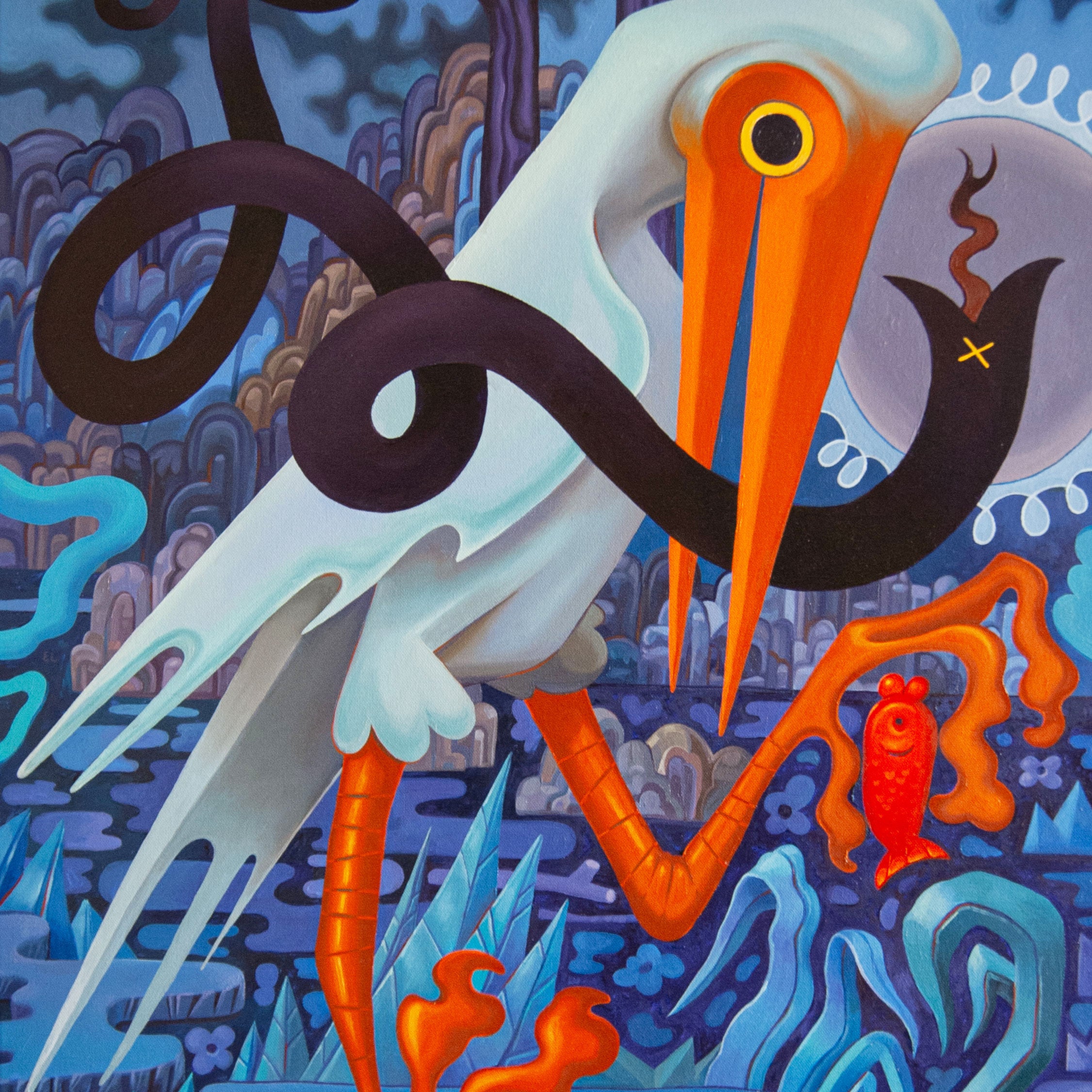 "Study Of A Stork"