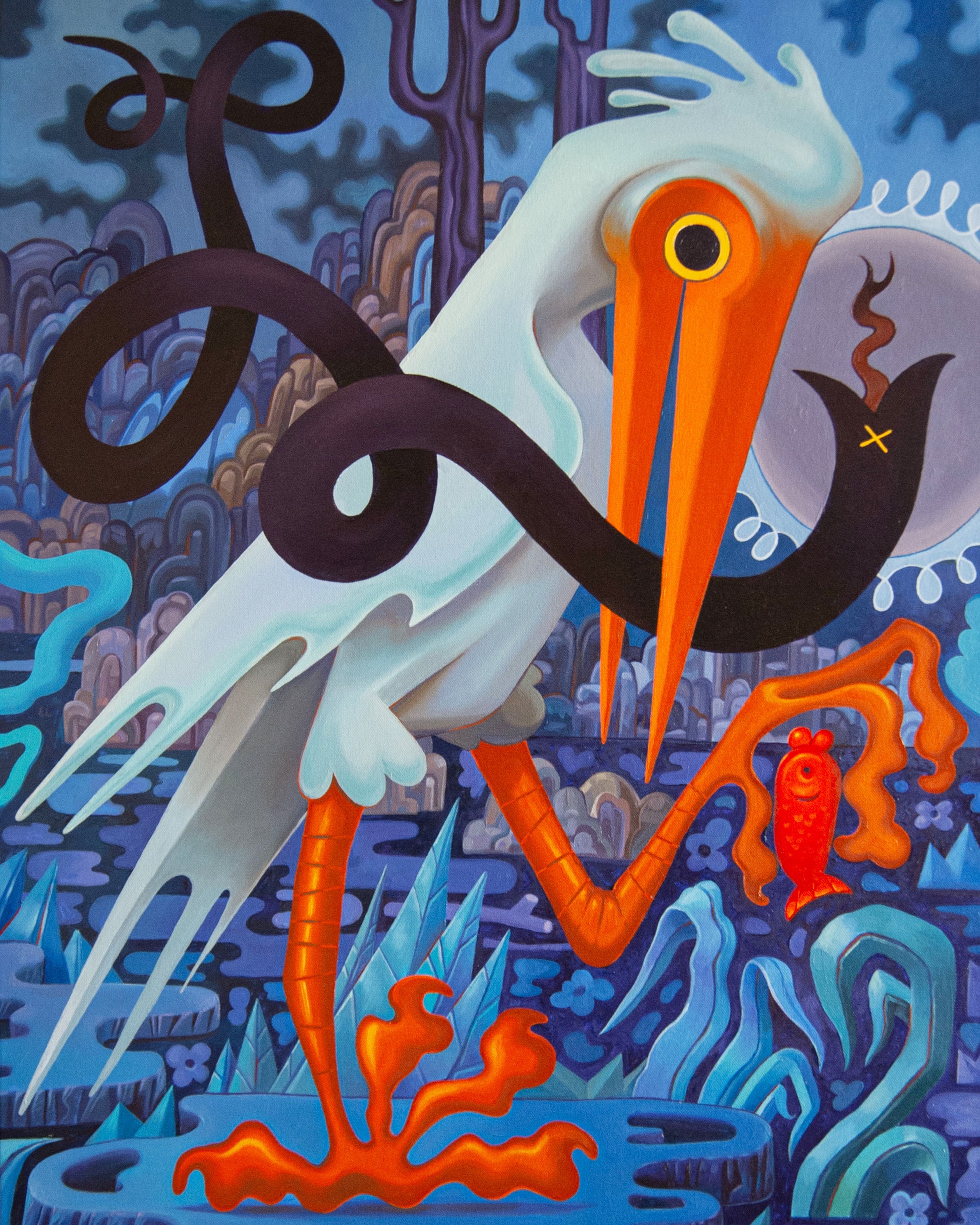 "Study Of A Stork"