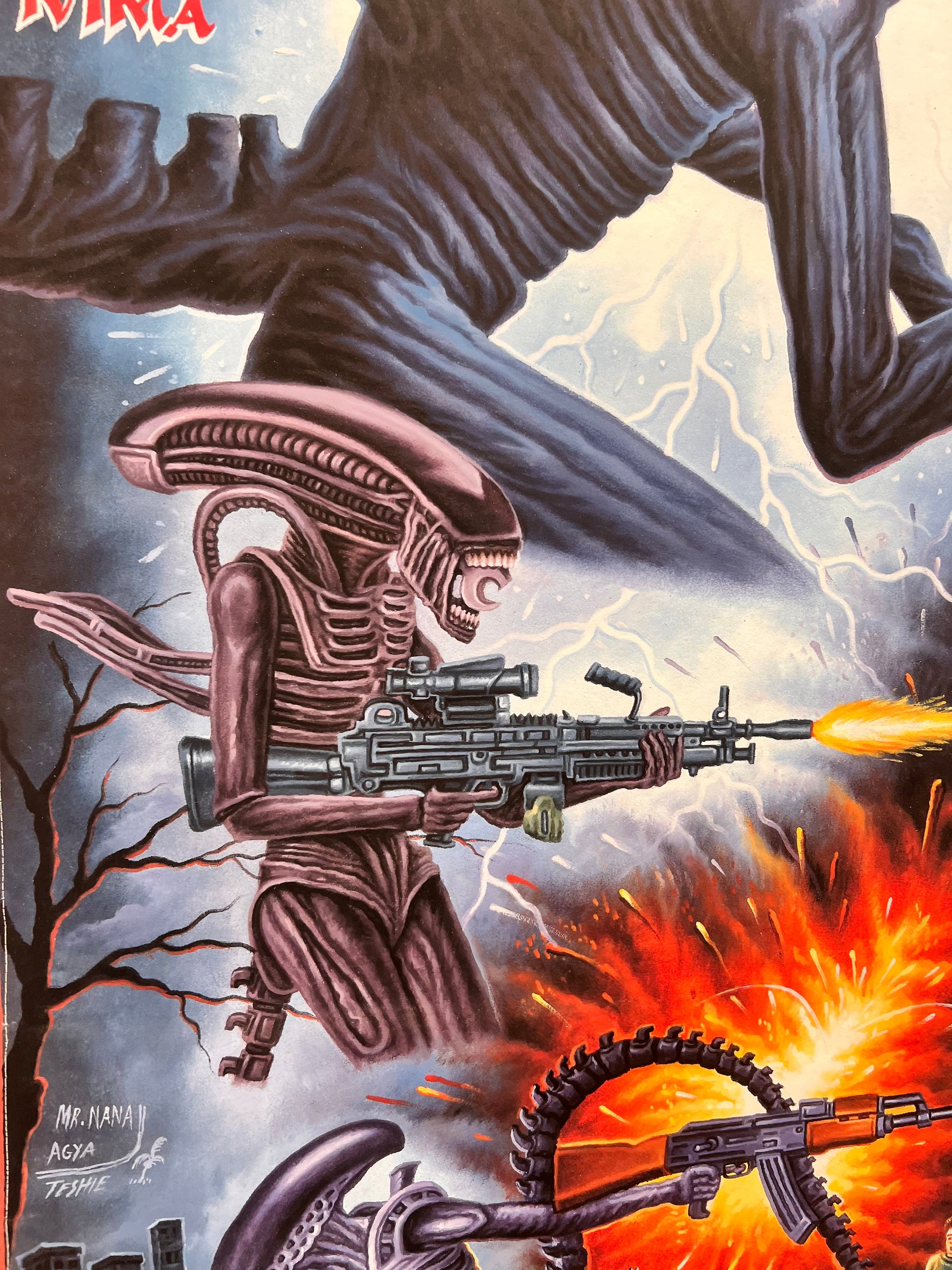 Alien - Limited Edition Archival Giclée Print from Static Medium by Mr. Nana Agyq