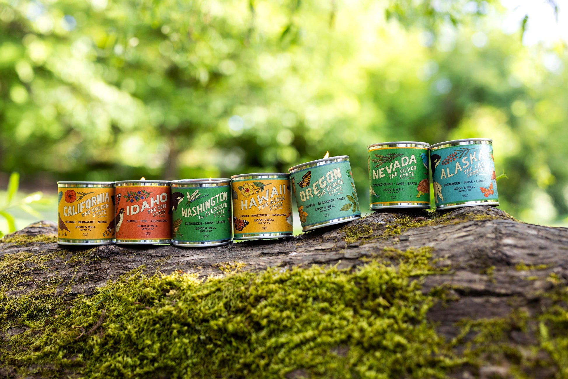 New Hampshire State Candle