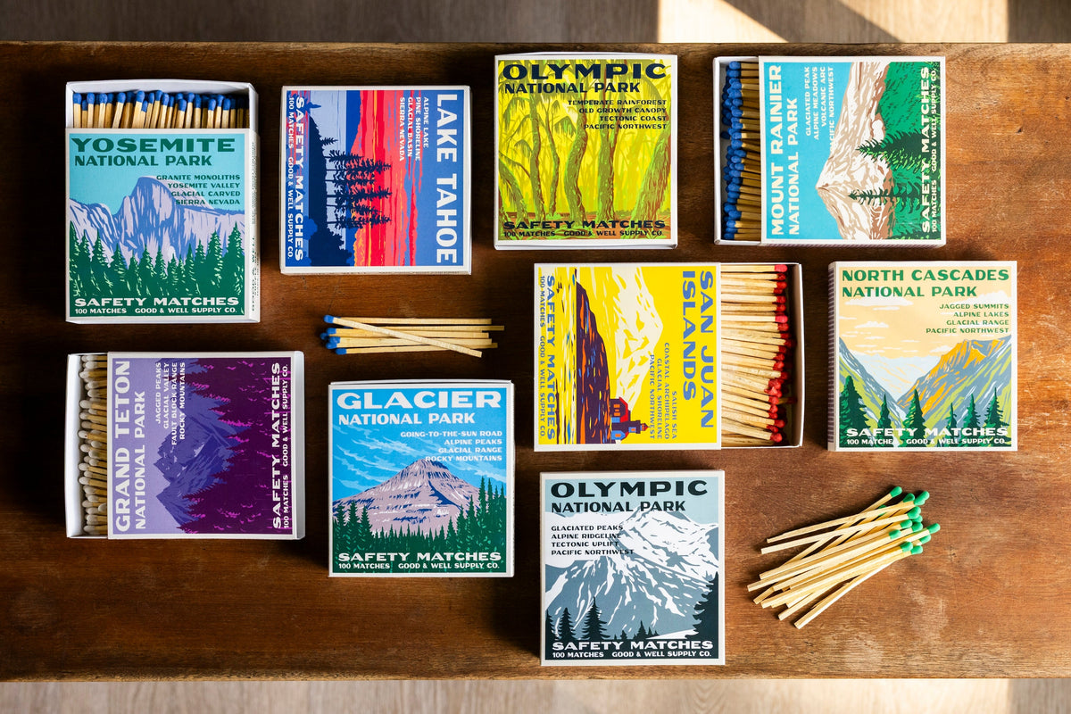 Rainier Vintage National Park Cabin Matches