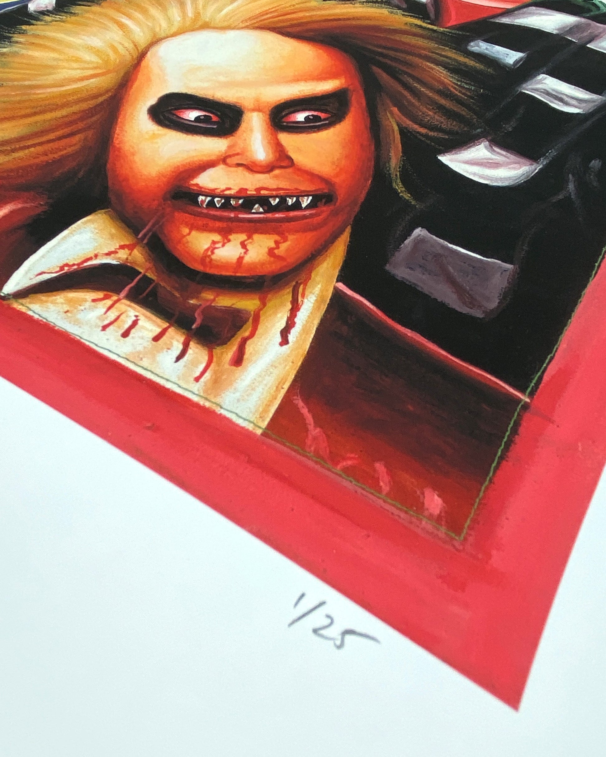 Beetlejuice - Limited Edition Archival Giclée Print from Static Medium by Salvation