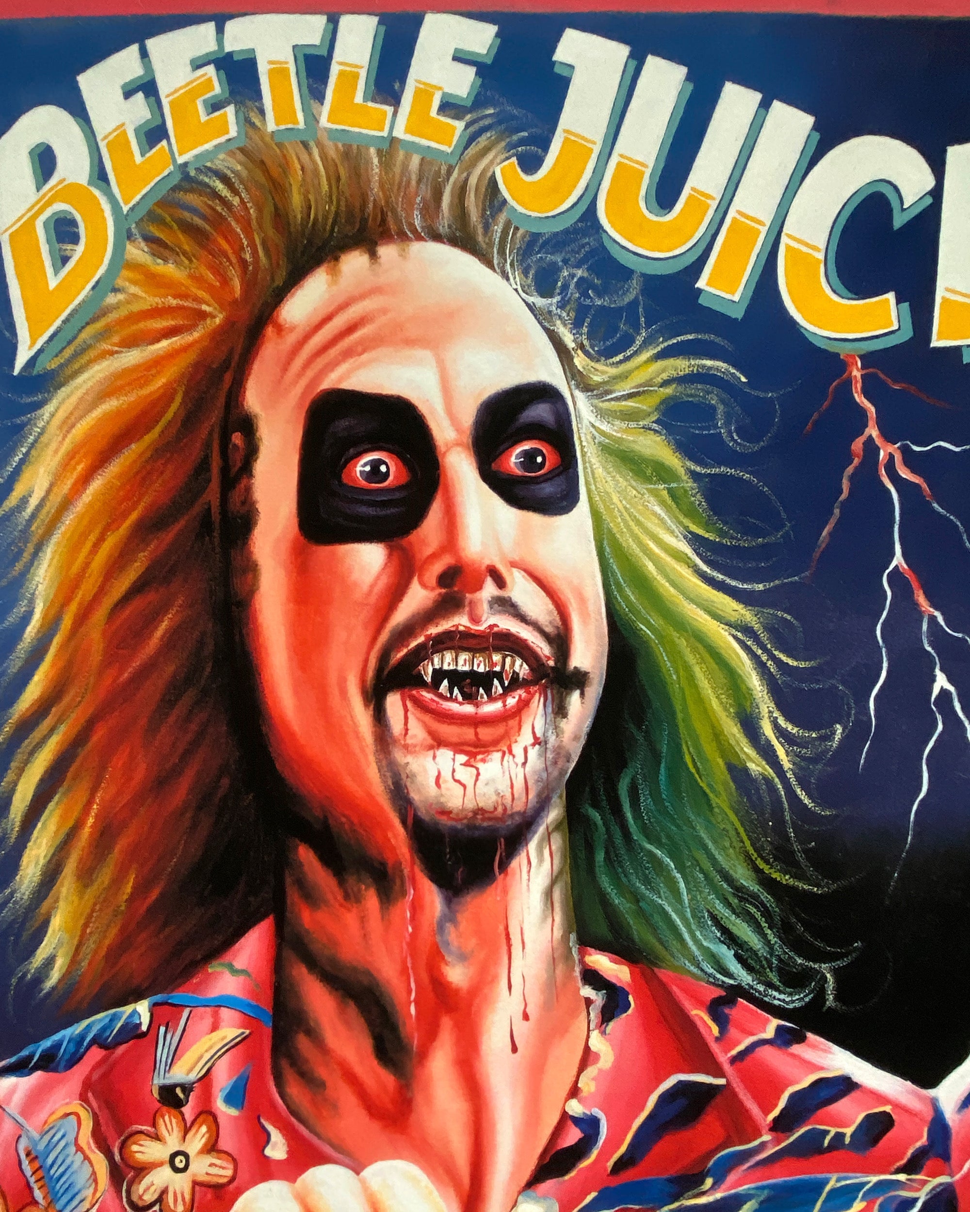 Beetlejuice - Limited Edition Archival Giclée Print from Static Medium by Salvation