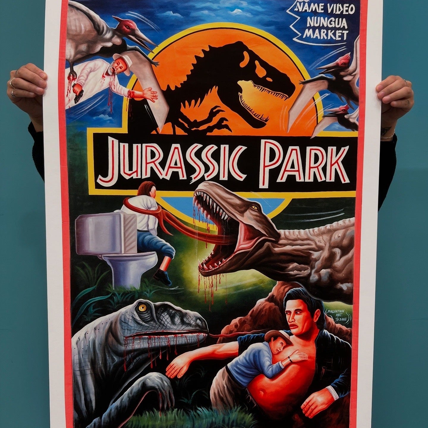 Jurassic Park - Archival Giclée Print from Static Medium by Salvation (Artist’s Proof)