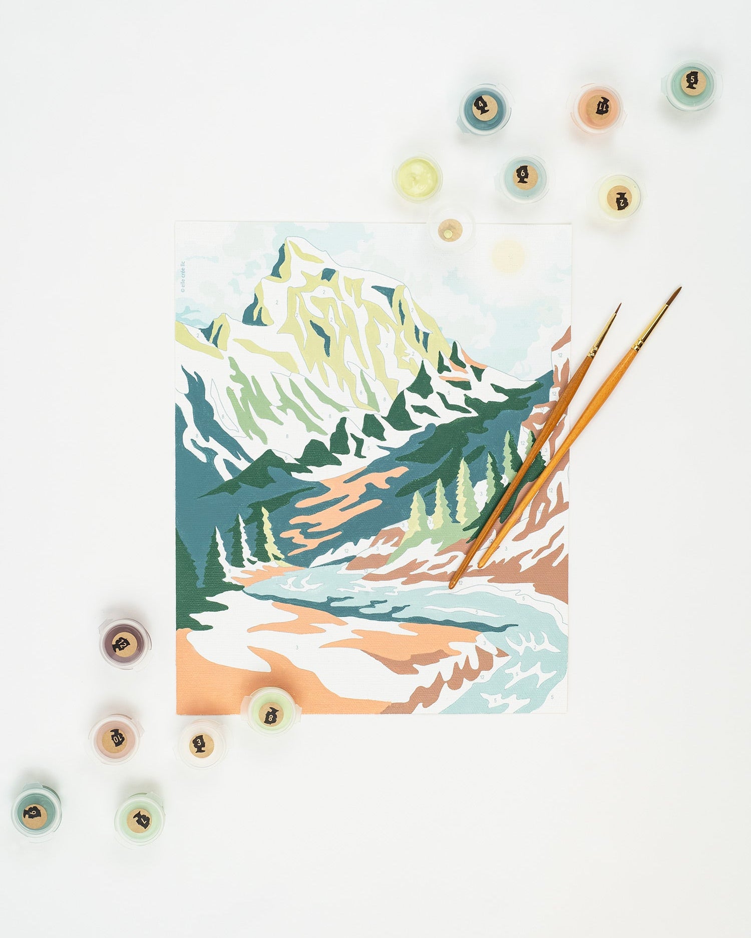 Mountainscape | 8x10 paint-by-number kit