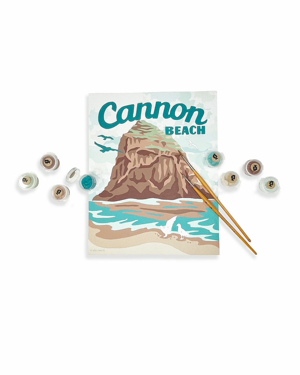 Haystack Rock at Cannon Beach | 8x10 paint-by-number kit