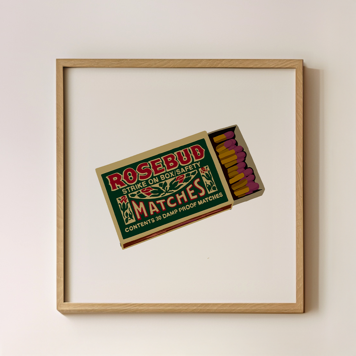 Rosebud Matches by Maria Jose