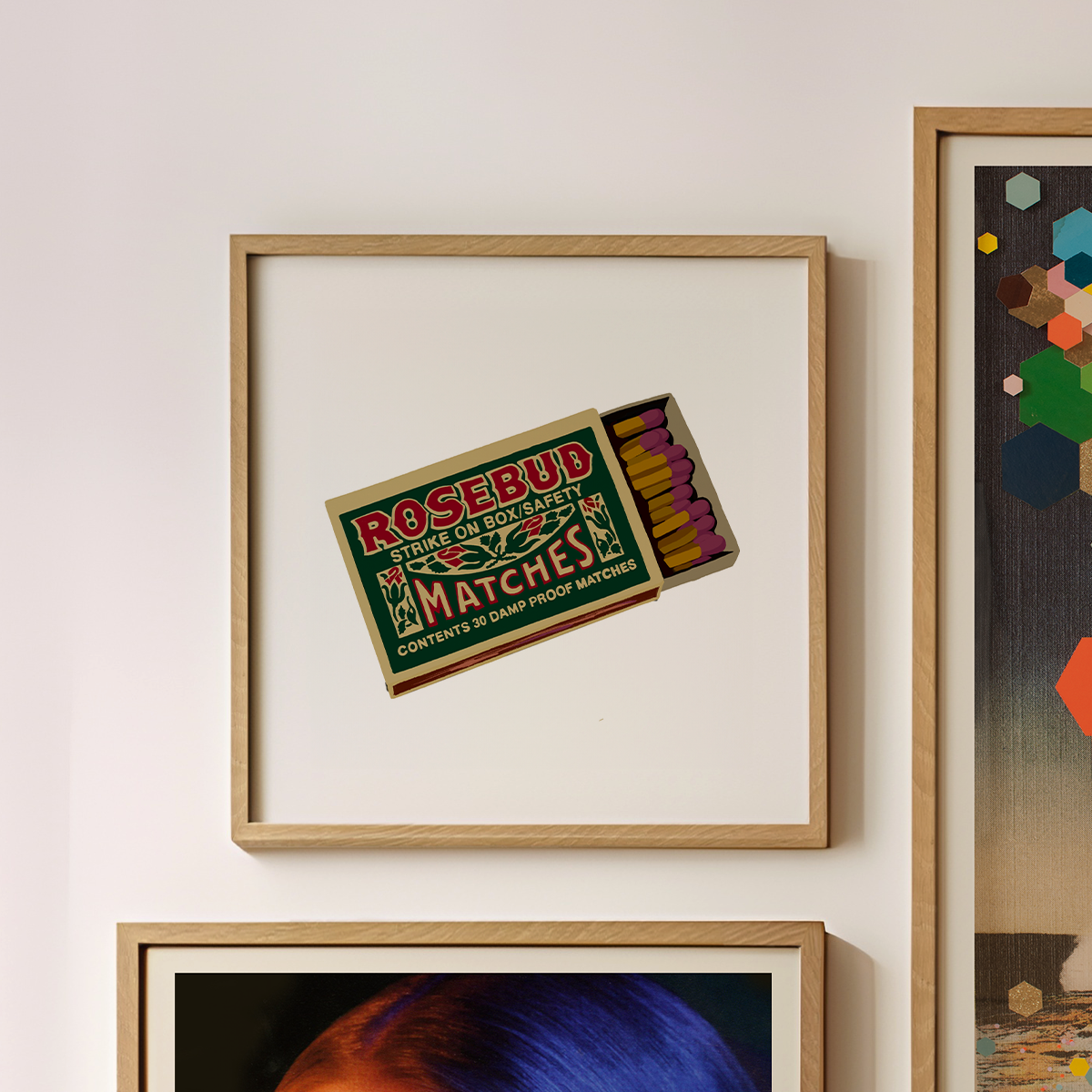 Rosebud Matches by Maria Jose