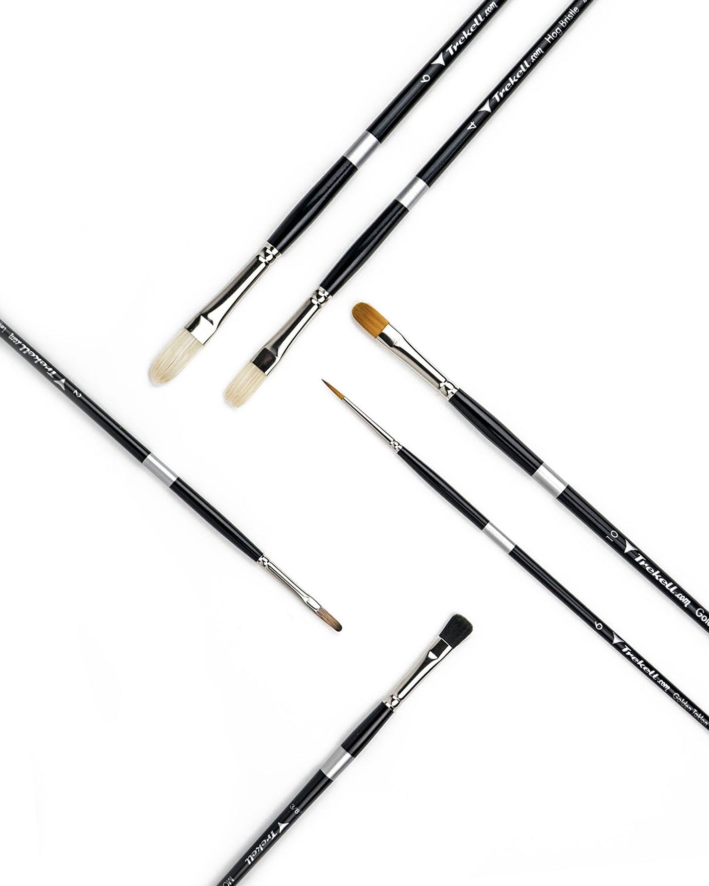 Trekell Oil Brush Set - Premium Artist Brushes for Oil Paint
