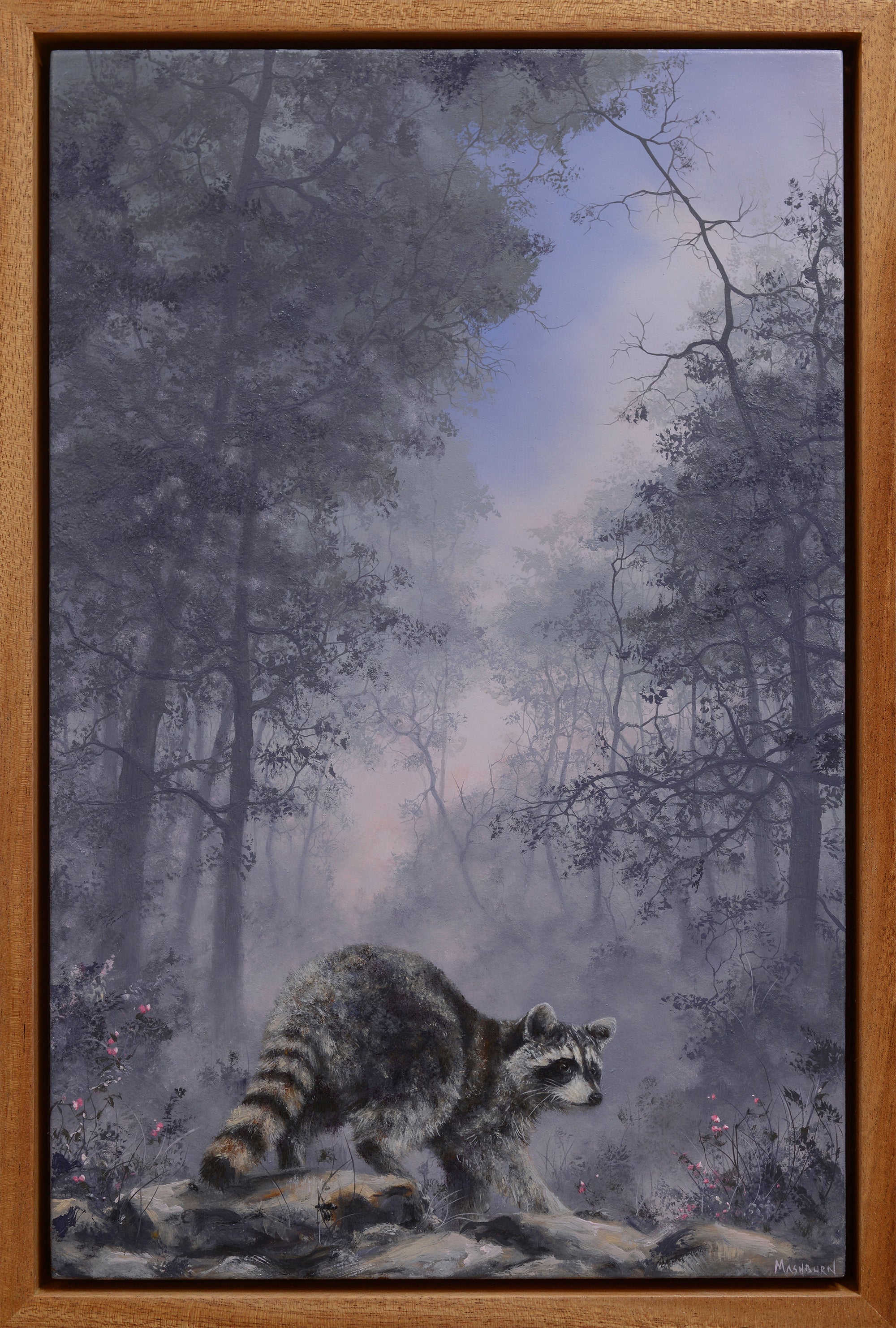 "Woodland with Raccoon"